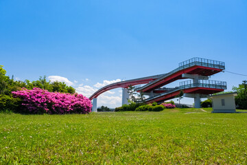 千葉県木更津市 中の島公園と中の島大橋