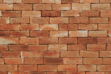 Red brick wall texture. Abstract brick wall background.	
