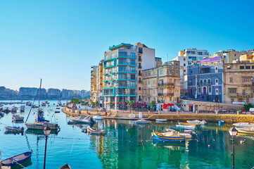 Enjoy Spinola Bay in St Julian's, Malta