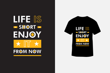 Creative typography t shirt design with motivational quotes