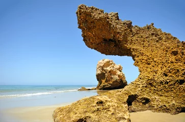 Cercles muraux Plage de Bolonia, Tarifa, Espagne Parque Natural del Estrecho, playa virgen de Bolonia, una de las playas de Tarifa en la costa de Cádiz, Andalucía, España