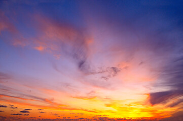 Sunrise sky and cloud at morning.