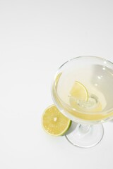 Close up foods cocktails tall glass