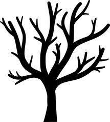 Halloween tree cartoon
