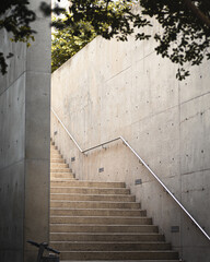 concrete staircase outside