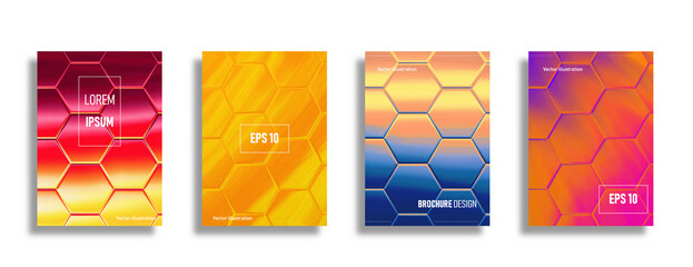 Abstract geometric pattern background with line texture for brochure cover design.