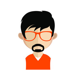 Abstract Boy Avtar Character.In fiction, a character is a person or other being in a narrative. The character may be entirely fictional or based on a real-life person, in which case the distinction.