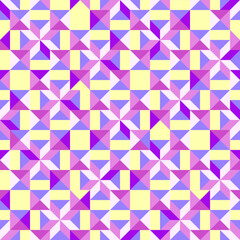 Abstract geometric mosaic seamless pattern. Stylish multicolor ornament of geometrical shapes