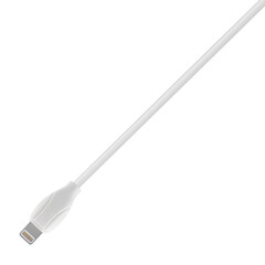 connector with cable, Type-C, white, isolated on a white background