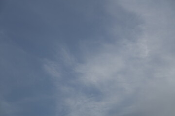 Heiter bis wolkig, nur Himmel mit abendlicher Lichtstimmung