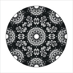 Hand drawn mandala. decoration in ethnic oriental  doodle ornament.