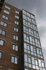 newly built house with installed windows