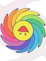 illustration of a cartoon fruit