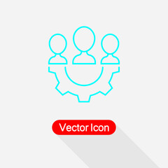 Teamwork Management Icon Vector Illustration Eps10