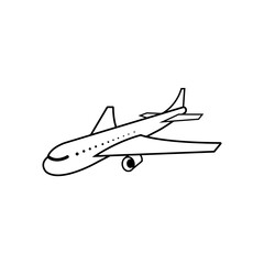 Fototapeta na wymiar airplane icon logo vector design template