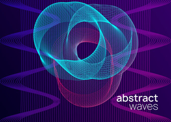 Neon electronic poster. Electro dance dj. Music sound fest. Night club event flyer. Techno party.