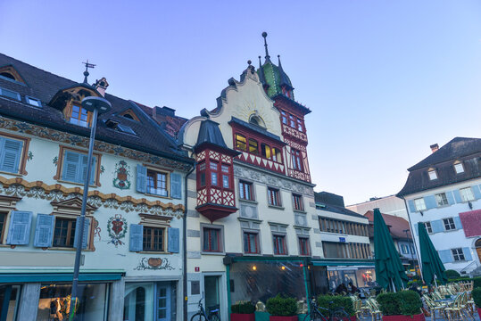 Das Steinhauser- oder Johann-Luger-Haus am Marktplatz in Dornbirn, Vorarlberg 