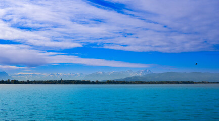 Bodenseeufer in Lochau, Vorarlberg  