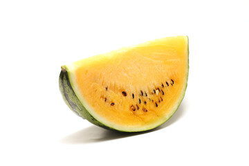白バックの黄色いスイカ