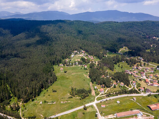 Aerial view of Yundola area, Bulgaria