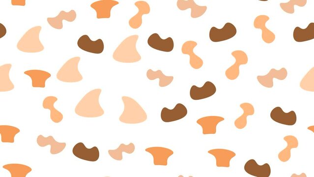 simple video pattern abstract otange and brown figures