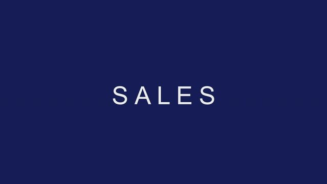 simple animation with word sales