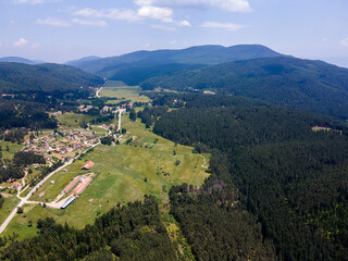 Aerial view of Yundola area, Bulgaria