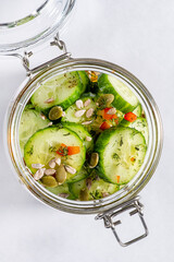 Fermented preserved vegetarian food concept