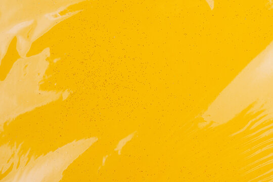 Bright colored transparent gift box. Glitter paper under cellophane. Background with copy space or backdrop for design - Powered by Adobe