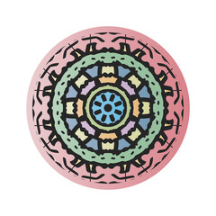 Colored Intersecting interlacing circles. Intersection of rings and lines, colorful logo design element.