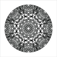 Hand drawn mandala. decoration in ethnic oriental  doodle ornament.