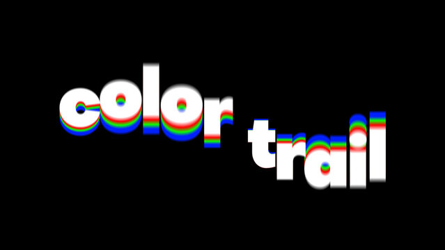 Dynamic Color Trail Title Overlay