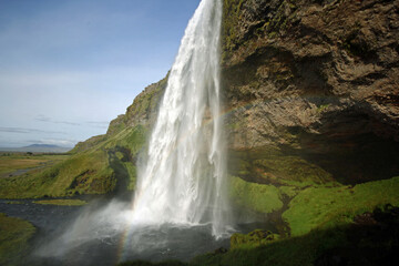 Fototapeta premium Waterfall found on the coast of Iceland