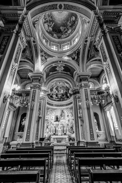 Foto III, em preto e branco da Igreja do Bom Jesus em Itu, cidade pr&oacute;xima a Campinas e S&atilde;o Paaulo - Brasil
