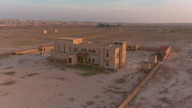 
Old bombarded monastery in israel desert, Aerial
Aerial view over Qasr al-Yahud or The land of the monasteries, israel,2022
