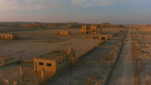 
Abandoned monastery in israel desert, Qasr al-Yahud, Aerial
Aerial view over Qasr al-Yahud or The land of the monasteries, israel,2022
