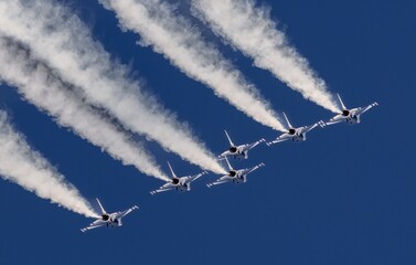 Air Force Thunderbirds at the Air Force Academy Graduation in May 2022