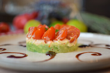 Spicy Shrimp Stack with Avocado and Tomato