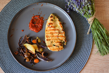 Grilled Chicken with Roasted Vegetables