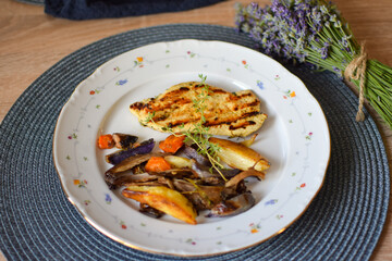 Grilled Chicken with Roasted Vegetables