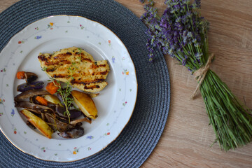 Grilled Chicken with Roasted Vegetables