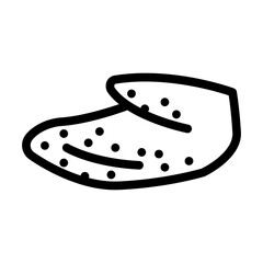 wing tip line icon vector. wing tip sign. isolated contour symbol black illustration