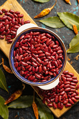 Raw red kidney beans