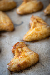 Roasted or grilled chicken wings