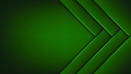 Green geometric background. Vector illustration. 