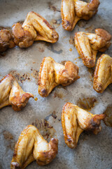 Roasted or grilled chicken wings