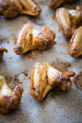 Roasted or grilled chicken wings