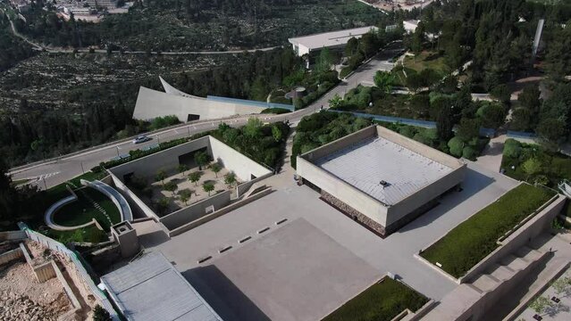 Yad Vashem Museum drone view, 2022
Yad Vashem is Israel's official memorial to the victims of the Holocaust. It is dedicated to preserving the memory of the dead,israel,2022
