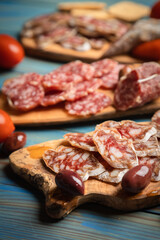 Charcutierie board with various cold cuts