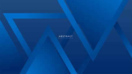 Abstract blue geometric shapes background. Vector abstract graphic design banner pattern presentation background web template.